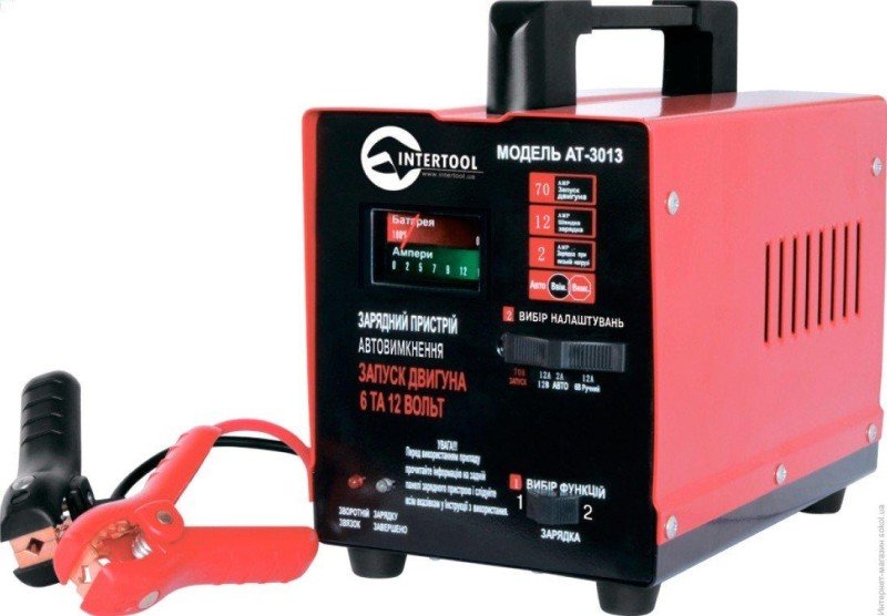 Пуско-зарядное устройство для аккумулятора INTERTOOL AT-3013