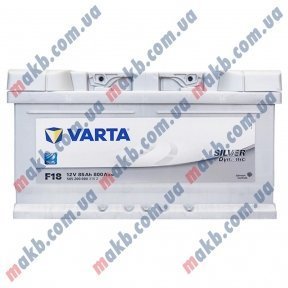 Аккумулятор Varta 85Ah R+ 800A Silver Dynamic (низкобазовый) Аккумулятор Varta 85Ah R+ 800A Silver Dynamic (низкобазовый)