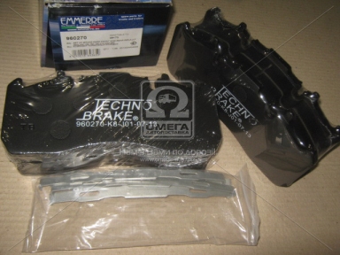 Колодка торм. диск. (компл. на ось) BPW (пр-во Techno Brake) Колодка торм. диск. (компл. на ось) BPW (пр-во Techno Brake)