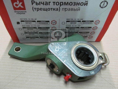 Рычаг торм. (трещотка) DAF XF95 авт. прав. 14x165x40 град. <ДК> Рычаг торм. (трещотка) DAF XF95 авт. прав. 14x165x40 град. <ДК>