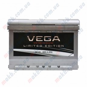 Акумулятор Vega Limited Edition 60Ah R+ 600A (Низькобазовий) Акумулятор Vega Limited Edition 60Ah R+ 600A (Низькобазовий)