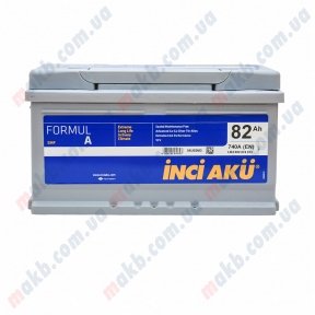 Аккумулятор INCI-AKU Formul A 82Ah R+ 740A (низкобазовый) Аккумулятор INCI-AKU Formul A 82Ah R+ 740A (низкобазовый)