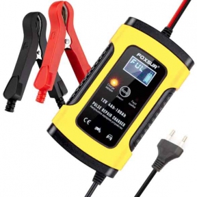 Зарядное устройство для автомобильного аккумулятора Foxsur 12V 5A, 4-100 А Зарядное устройство для автомобильного аккумулятора Foxsur 12V 5A, 4-100 А