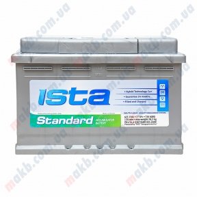 Аккумулятор Ista Standard 77Ah L+ 720A Аккумулятор Ista Standard 77Ah L+ 720A
