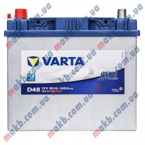 Аккумулятор Varta 60Ah JL+ 540A Blue Dynamic Аккумулятор Varta 60Ah JL+ 540A Blue Dynamic