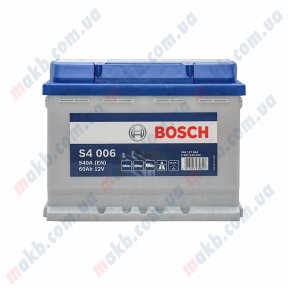 Аккумулятор Bosch S4 Silver 60AH L+540A (EN) Аккумулятор Bosch S4 Silver 60AH L+540A (EN)