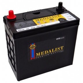 Аккумулятор Medalist (55B24L) 45Ah JR+ 430A (тонкая клемма) Аккумулятор Medalist (55B24L) 45Ah JR+ 430A (тонкая клемма)
