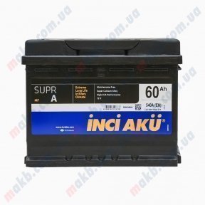 Акумулятор INCI-AKU Supr A 60Ah L+ 540A Акумулятор INCI-AKU Supr A 60Ah L+ 540A