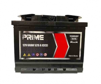 Аккумулятор Prime 60Ah R+ 520A Аккумулятор Prime 60Ah R+ 520A