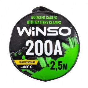 Пусковые провода WINSO 200A, длина 2,5м сумка Пусковые провода WINSO 200A, длина 2,5м сумка