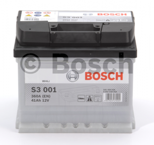 Аккумулятор BOSCH S3 41AH R+ 360A (EN) (Низкобазовый) Аккумулятор BOSCH S3 41AH R+ 360A (EN) (Низкобазовый)