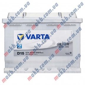 Акумулятор Varta 63Ah R+ 610A Silver Dynamic Акумулятор Varta 63Ah R+ 610A Silver Dynamic