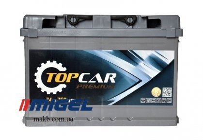 Аккумулятор TOP CAR Premium 74Ah R+ 760A Аккумулятор TOP CAR Premium 74Ah R+ 760A