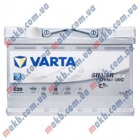 Акумулятор Varta 70Ah R+ 760A Silver Dynamic AGM Акумулятор Varta 70Ah R+ 760A Silver Dynamic AGM