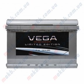 Аккумулятор Vega Limited Edition 74Ah R+ 720A Аккумулятор Vega Limited Edition 74Ah R+ 720A