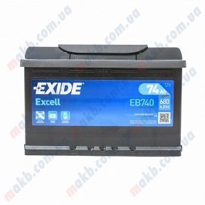 Аккумулятор Exide Excell 74Ah R+ 680A Аккумулятор Exide Excell 74Ah R+ 680A