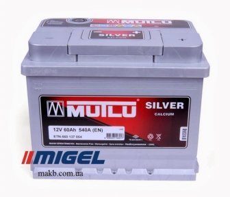 Аккумулятор Mutlu Silver Calcium 60Ah R+ 540A (низкобазовый) Аккумулятор Mutlu Silver Calcium 60Ah R+ 540A (низкобазовый)