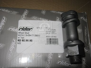 Шпилька М20х1,5x39x77 SW27 колеса в сб. з гайкою MB (RIDER)