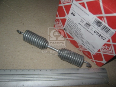 Пружина 163x3,6x22 колодок торм. BPW (пр-во Febi) Пружина 163x3,6x22 колодок торм. BPW (пр-во Febi)