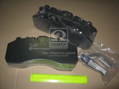 Колодка торм. диск. (компл. на ось) BPW, DAF XF95, IVECO, MB ACTROS,  SAF,  SCANIA (пр-во BPW) Колодка торм. диск. (компл. на ось) BPW, DAF XF95, IVECO, MB ACTROS,  SAF,  SCANIA (пр-во BPW)