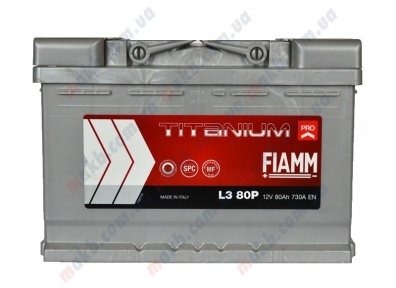 Акумулятор Fiamm Titanium Pro 80Ah R+ 730A