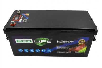Акумулятор LiFePO4 24V 100Ah EcoLife: Літієва батарея для ДБЖ та сонячних станцій
