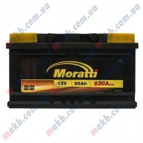 Аккумулятор Moratti 85Ah R+ 830A (низкобазовый) Аккумулятор Moratti 85Ah R+ 830A (низкобазовый)