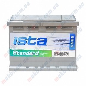 Аккумулятор Ista Standard 60Ah L+ 540A Аккумулятор Ista Standard 60Ah L+ 540A