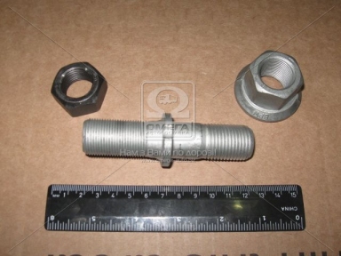 Шпилька М22x1,5xМ22x2x100x46x49 колеса в сб. с гайками (пр-во BPW) Шпилька М22x1,5xМ22x2x100x46x49 колеса в сб. с гайками (пр-во BPW)