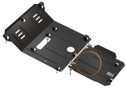 Защита МКПП Кольчуга Audi A4 B5 (V6) (1994-2001) Защита МКПП Кольчуга Audi A4 B5 (V6) (1994-2001)