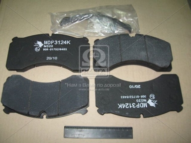 Колодка торм. диск. (компл. на ось) ROR DX195 (пр-во Arvin Meritor) Колодка торм. диск. (компл. на ось) ROR DX195 (пр-во Arvin Meritor)