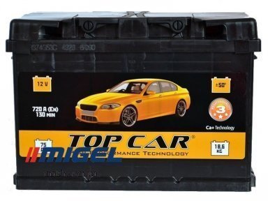 Аккумулятор TOP CAR 74Ah L+ 720A