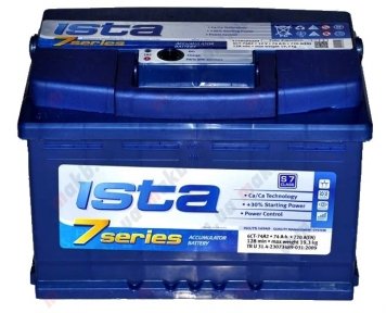 Аккумулятор Ista 7 series 74Ah R+ 720A Аккумулятор Ista 7 series 74Ah R+ 720A