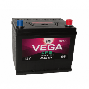 Аккумулятор Vega 65Ah JR+ 600A EFB Аккумулятор Vega 65Ah JR+ 600A EFB