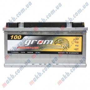 Аккумулятор Grom Premium 100Ah R+ 900A Аккумулятор Grom Premium 100Ah R+ 900A