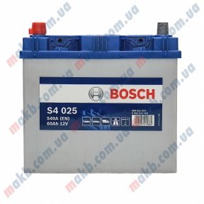Акумулятор Bosch S4 Silver 60AH JL+540A (EN) Акумулятор Bosch S4 Silver 60AH JL+540A (EN)