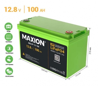 Аккумулятор Maxion литийевый (LiFePO4) 100Ah 12v. Аккумулятор Maxion литийевый (LiFePO4) 100Ah 12v.