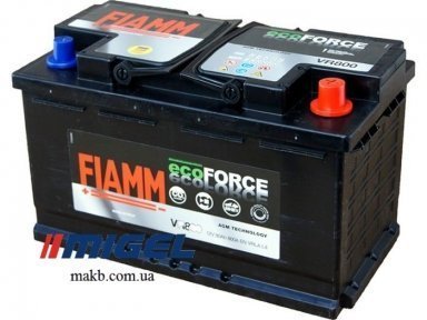 Аккумулятор Fiamm Ecoforce AGM 80Ah R+ 800A Аккумулятор Fiamm Ecoforce AGM 80Ah R+ 800A