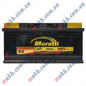Аккумулятор Moratti 95Ah R+ 900A (низкобазовый) Аккумулятор Moratti 95Ah R+ 900A (низкобазовый)