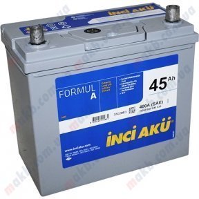 Акумулятор INCI-AKU Formul A 45Ah JR+ 400A Акумулятор INCI-AKU Formul A 45Ah JR+ 400A