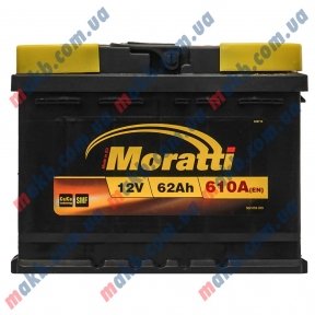 Аккумулятор Moratti 62Ah R+ 610A Аккумулятор Moratti 62Ah R+ 610A