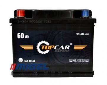 Аккумулятор TOP CAR Expert 60Ah L+ 480A