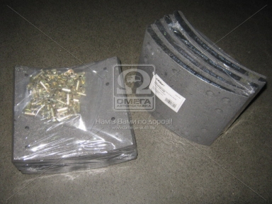 Накладка гальмівний. (компл. на вісь) PREMIUM 419х178 (Відп.6,35 мм) 1-ї рем. ROR TA, FRUEHAUF (RIDER) Накладка гальмівний. (компл. на вісь) PREMIUM 419х178 (Відп.6,35 мм) 1-ї рем. ROR TA, FRUEHAUF (RIDER)