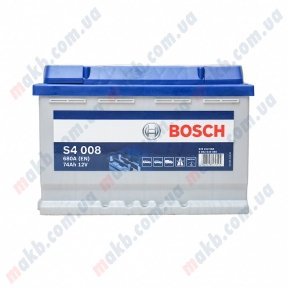 Аккумулятор Bosch S4 Silver 74AH R+680A (EN) Аккумулятор Bosch S4 Silver 74AH R+680A (EN)