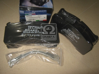 Колодка торм. диск. (компл. на ось) ROR DX195 (пр-во Techno Brake) Колодка торм. диск. (компл. на ось) ROR DX195 (пр-во Techno Brake)