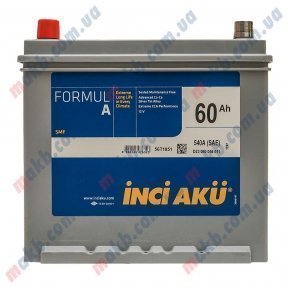Акумулятор INCI-AKU Formul A 60Ah JL+ 540A Акумулятор INCI-AKU Formul A 60Ah JL+ 540A
