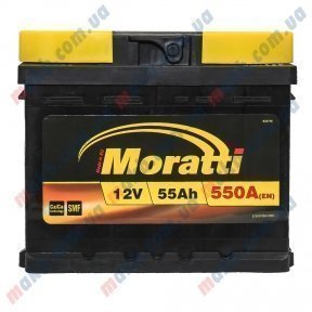 Акумулятор Moratti 55Ah L+ 550A (Низькобазовий) Акумулятор Moratti 55Ah L+ 550A (Низькобазовий)