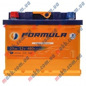 Аккумулятор FORMULA 50Ah L+ 510A (низкобазовый) Аккумулятор FORMULA 50Ah L+ 510A (низкобазовый)