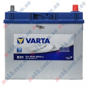Аккумулятор Varta 45Ah JR+ 330A Blue Dynamic (тонкая клемма) Аккумулятор Varta 45Ah JR+ 330A Blue Dynamic (тонкая клемма)