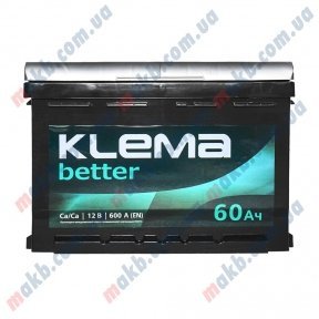 Акумулятор Klema better 60Ah R+ 600A (Низькобазовий) Акумулятор Klema better 60Ah R+ 600A (Низькобазовий)